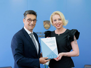 Ombudsman Svetina and Ms Urška Klakočar Zupančič