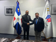 Secretary General Werner Amon with the FIO President Pablo Ulloa