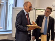 Parliamentary and Health Service Ombudsman of the United Kingdom, Rob Behrens CBE, and IOI President, Chris Field PSM, at the Citygate offices in Manchester