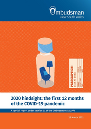 NSW Ombudsman reports on first 12 months of Covid-19