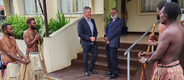 Chief Ombudsman Peter Boshier and Vanuatu Ombudsman Hamlison Bulu