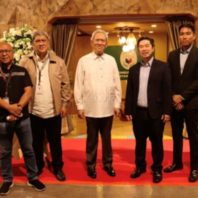 Ombudsman Samuel Martires with his colleagues