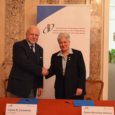 Dr. Carlos R. Constenla and Dame Beverley A. Wakem