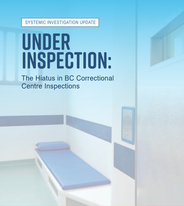 British Columbia's Ombudsperson releases new report on prison inspections