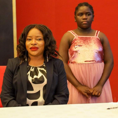 Grace Malera at the ceremony