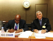 ICC Chair Mushwana and IOI President Walters signed MoU in Geneva