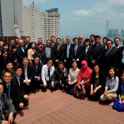 A snapshot at the balcony of The Park Lane Hong Kong