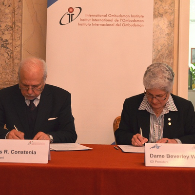 Singning of MoU between ILO and IOI (Oct 2014)