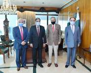 Federal Ombudsman Syed Tahir Shahbaz meets President Dr. Arif Alvi