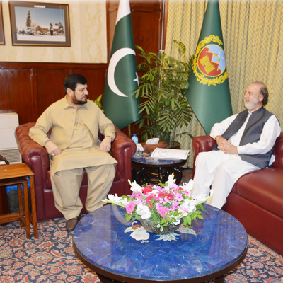 Hon'ble Provincial Ombudsman Khyber Pakhtunkhwa meets Hon'ble Governor Khyber Pakhtunkhwa Mr. Ghulam Ali