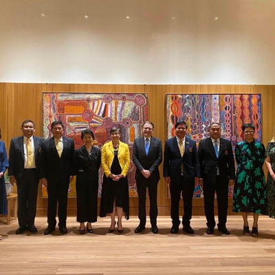 Guests at the Formal Dinner in honour of President Field’s official visit to Thailand, hosted by the Australian Ambassador to Thailand, Her Excellency Dr. Angela McDonald PSM.