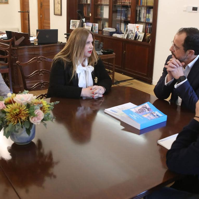 Meeting of Commissioner Stylianou-Lottides with President Christodoulides