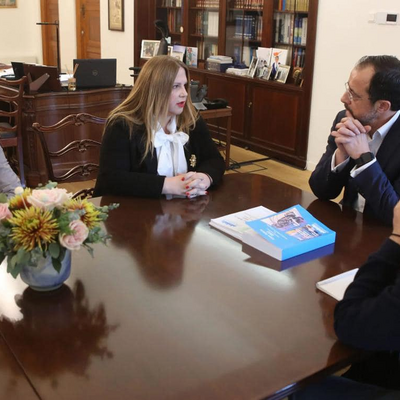 Meeting of Commissioner Stylianou-Lottides with President Christodoulides