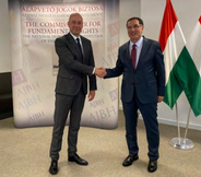 Ombudsman Dr. Ákos Kozma with the Chief Ombudsman of Turkey Mr. Şeref Malkoç