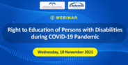 Webinar on the right to education of persons with disabilities during the COVID-19 pandemic