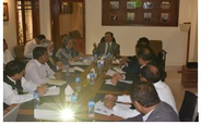 Provincial Ombudsman Sindh chairing the meeting