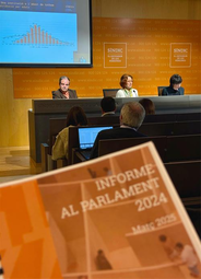 La sindica de greuges entrega el Informe anual al Parlamento