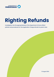 New investigation report ‘Righting Refunds’