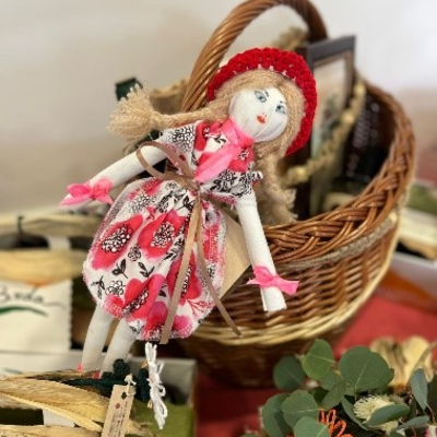 Doll made by a member of the day care centre, Hiša dobre volje.