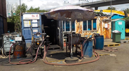 illegal fuel filling stations present a fire hazard to residential areas