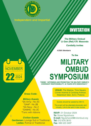 Military Ombud Annual Symposium