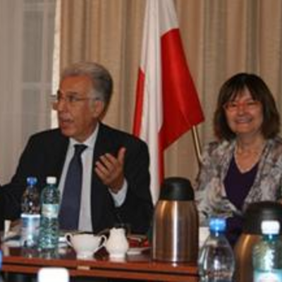 Nikiforos Diamandouros and Prof. Irena Lipowicz